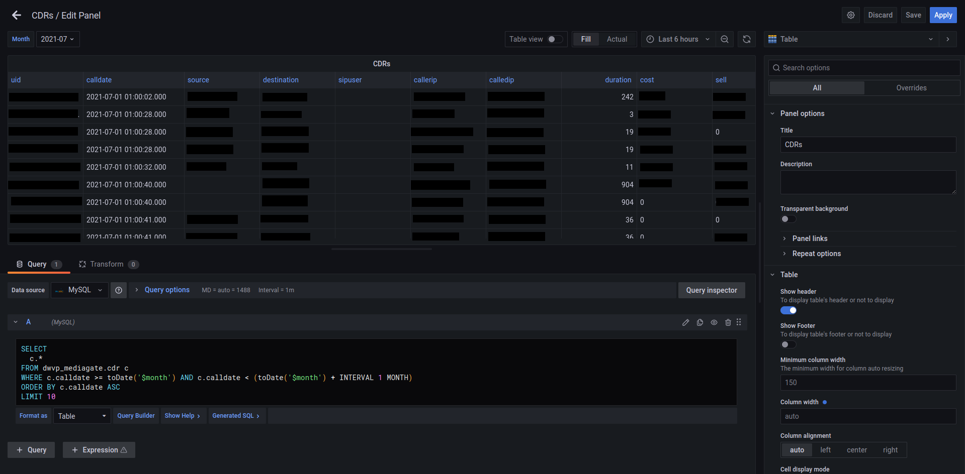 Query as table · Issue #51 · grafana/clickhouse-datasource · GitHub