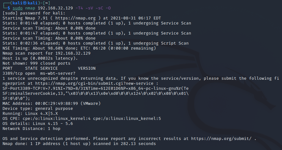 nmap scan gives away linux attributes. · Issue #354 · GoSecure/pyrdp ...
