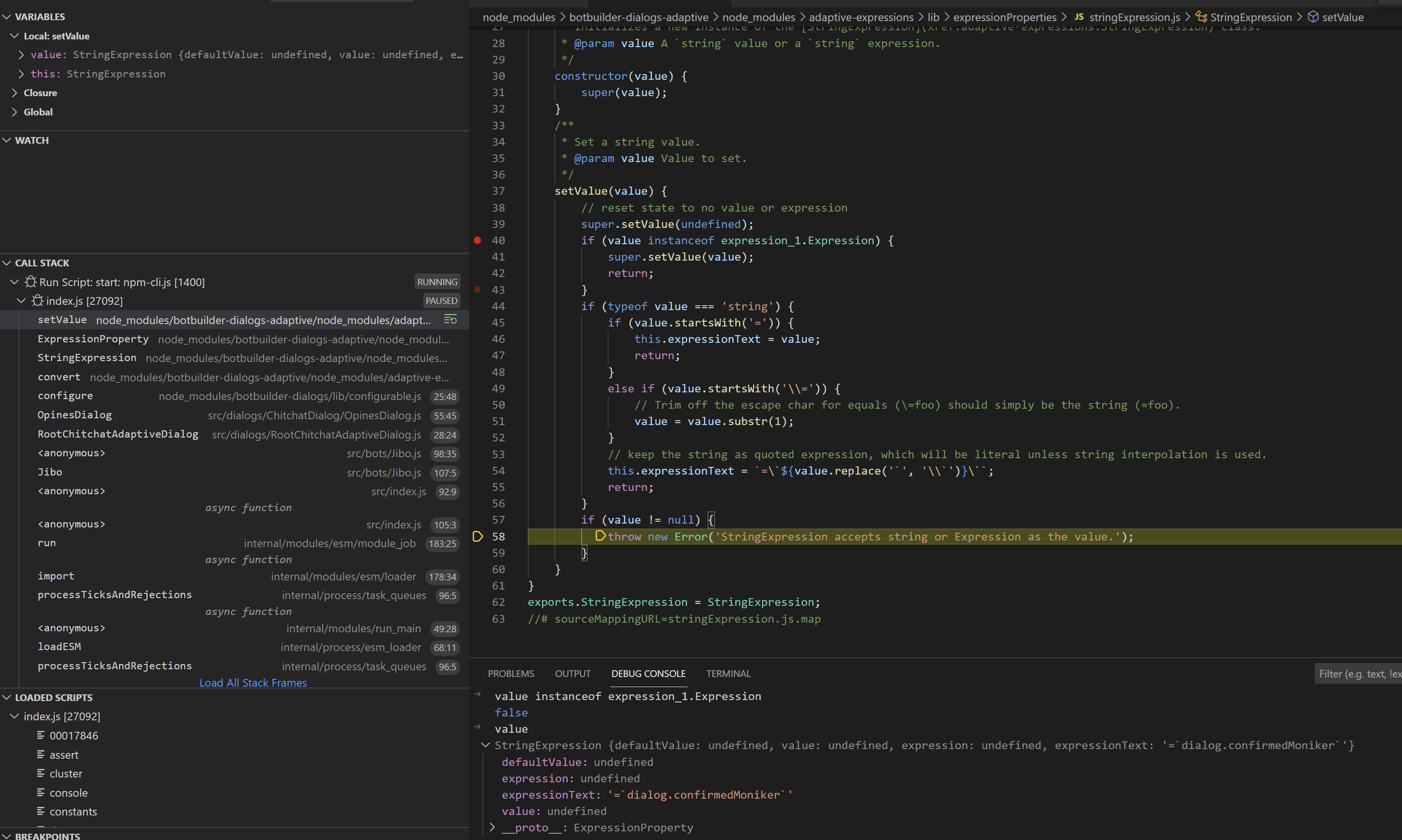 Adaptive Dialog: "StringExpression accepts string or Expression as the ...