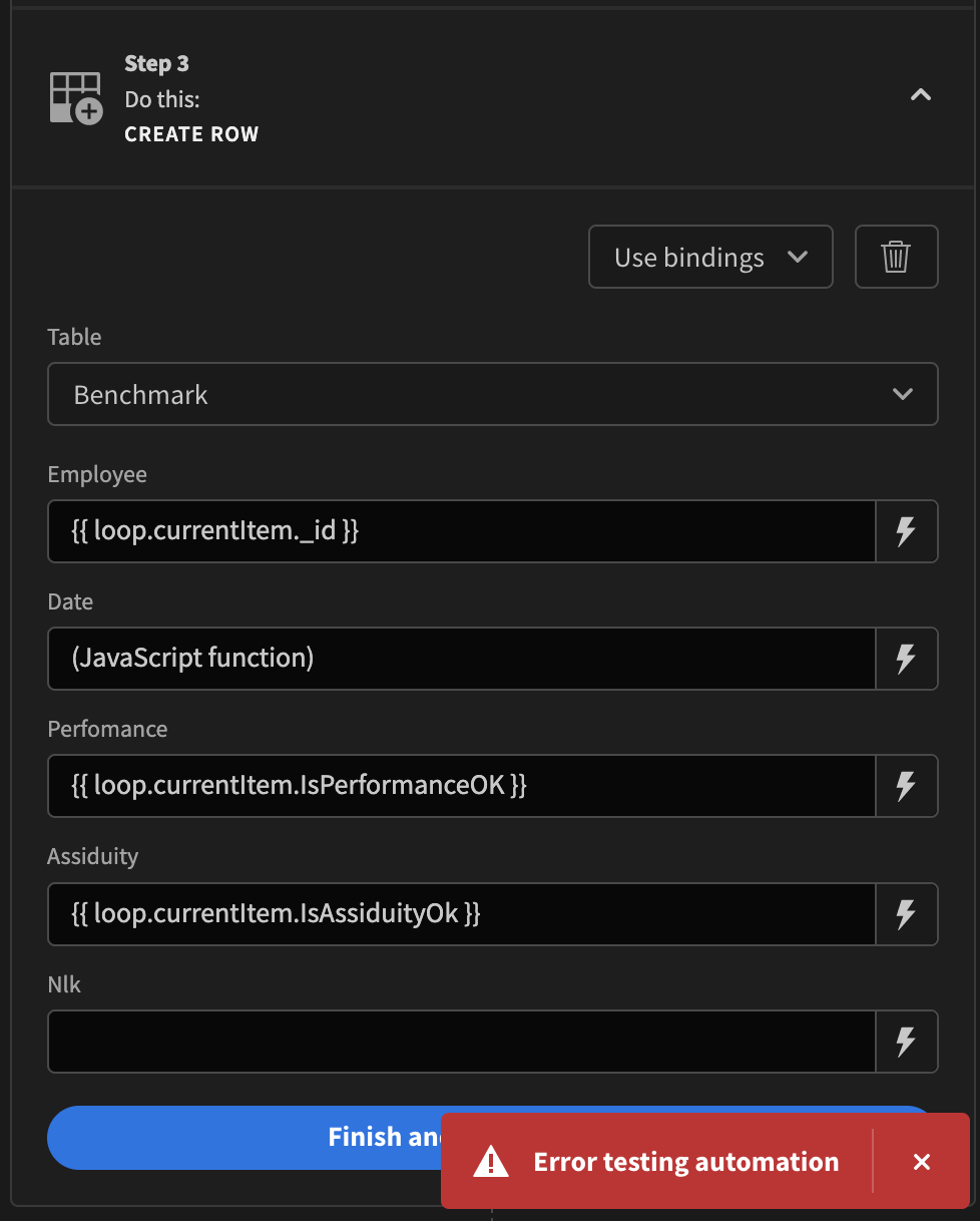 Unable to bind a user relationship in automation · Budibase budibase ...