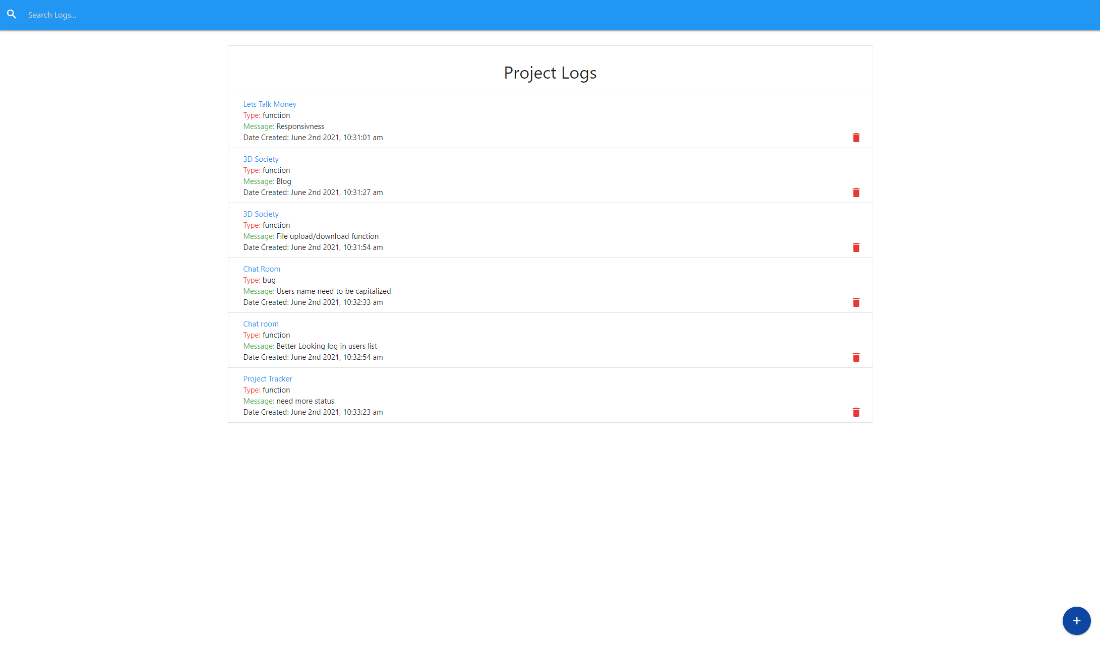 GitHub - chanliliao/Project-Tracker: Tracks project progresses and bugs ...