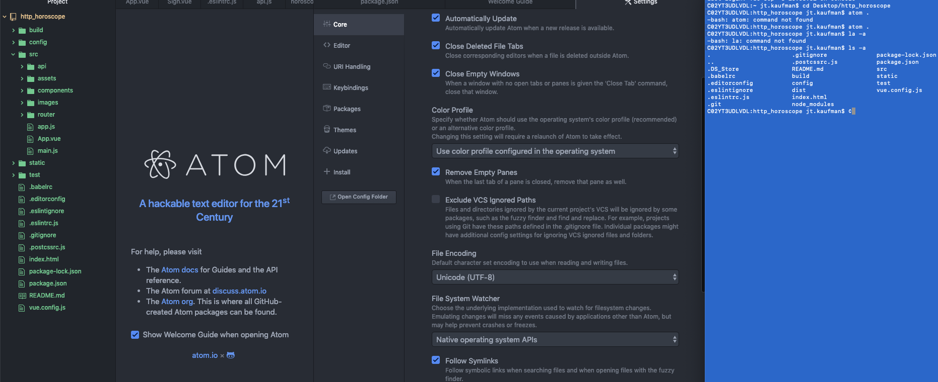 Unable to see version control ignored files in tree view (after ...