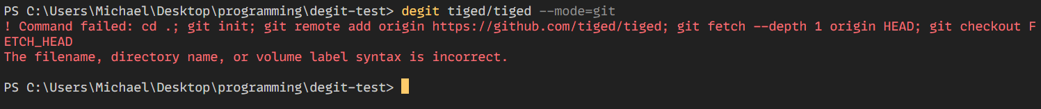 --mode=git doesn't work on 2.11.1 · Issue #39 · tiged/tiged · GitHub