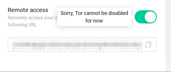 Impossible to disable the onion service for the dashboard web access ...