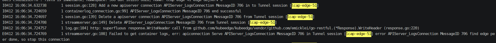 log exec pod error： pod does not exist · Issue #4716 · kubeedge ...
