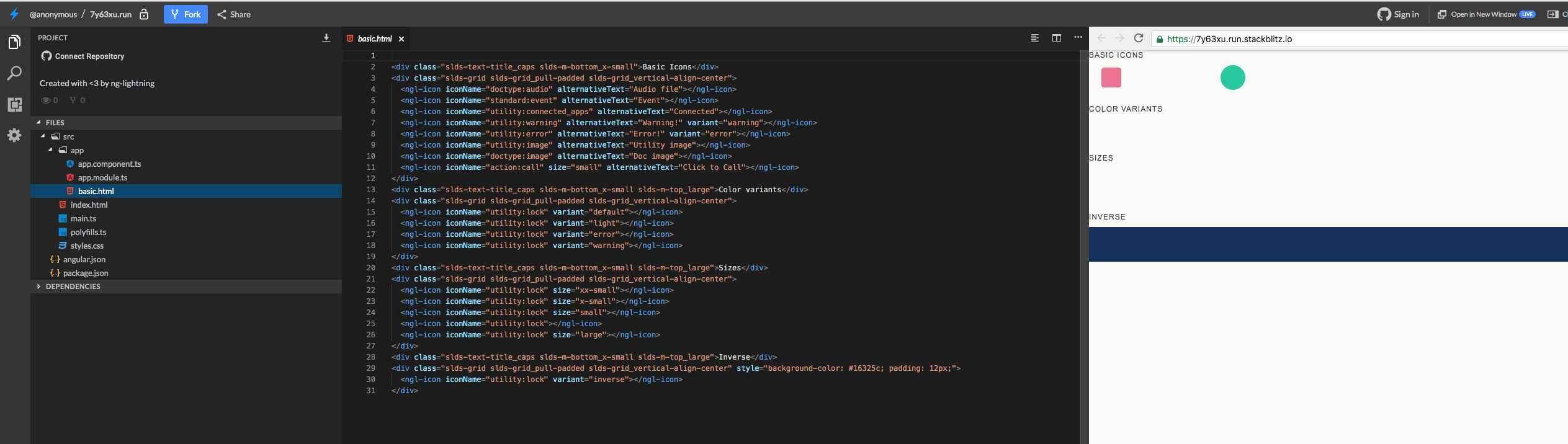 Icons do not work in new project and on example stackblitz · Issue 444