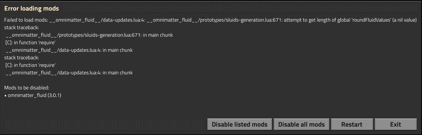 Omnifluid loading error · Issue #54 · Omnimods/Omnimods · GitHub