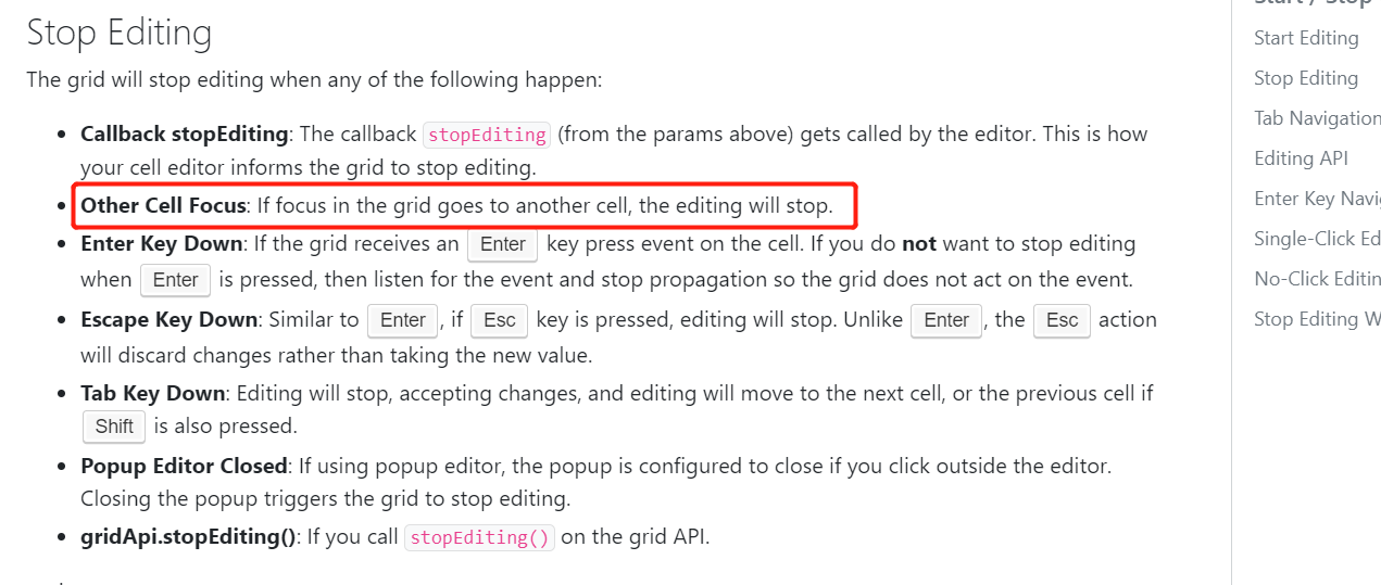 how to keep editing when Other Cell Focus ？ · Issue #5286 · ag-grid/ag ...