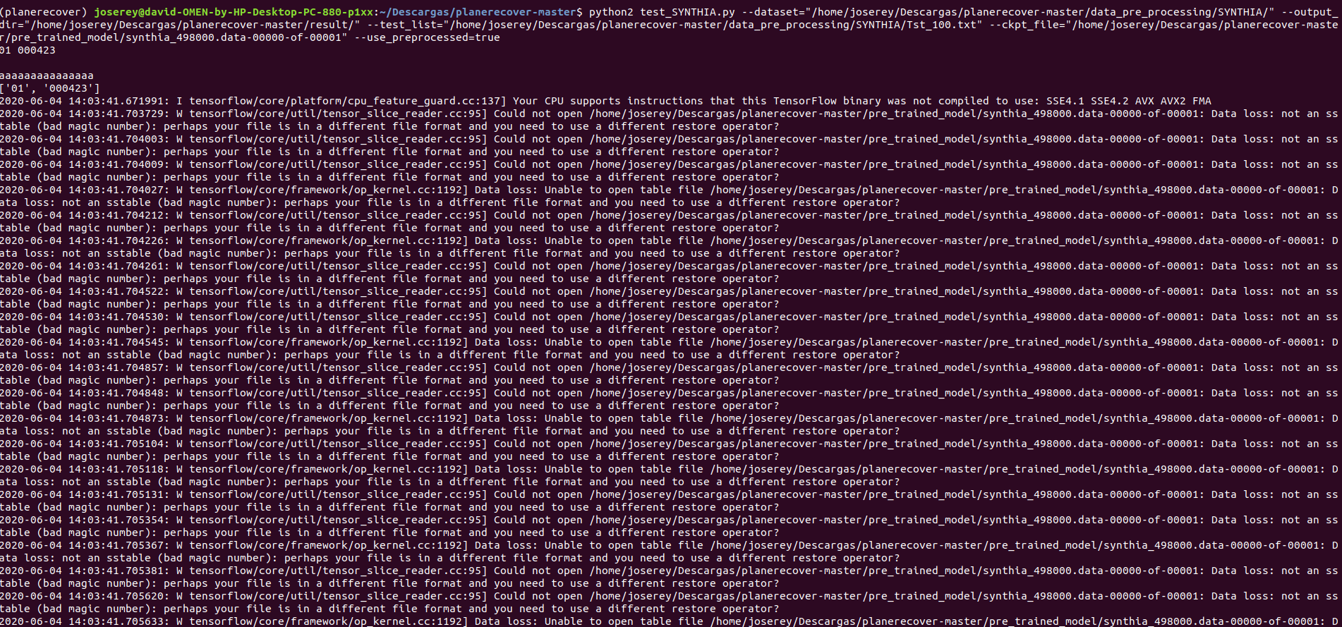 Trying to test pretrained model · Issue #11 · fuy34/planerecover · GitHub