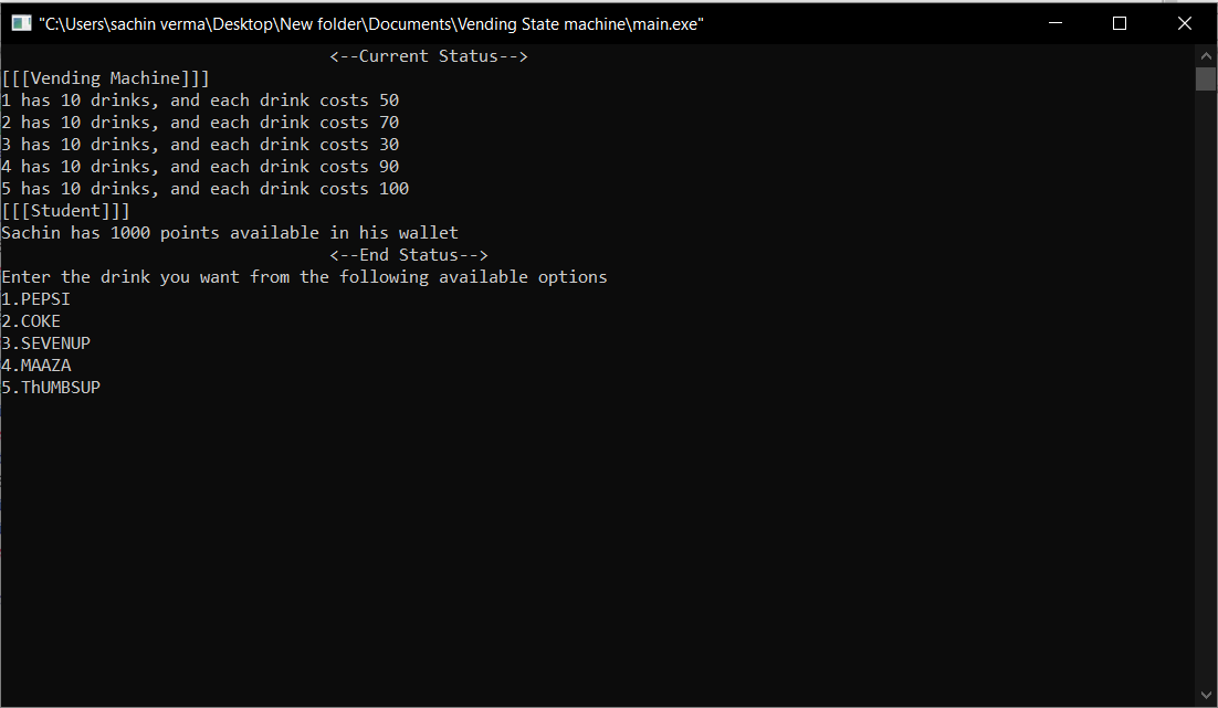 GitHub - sachincpu/Vending-Machine