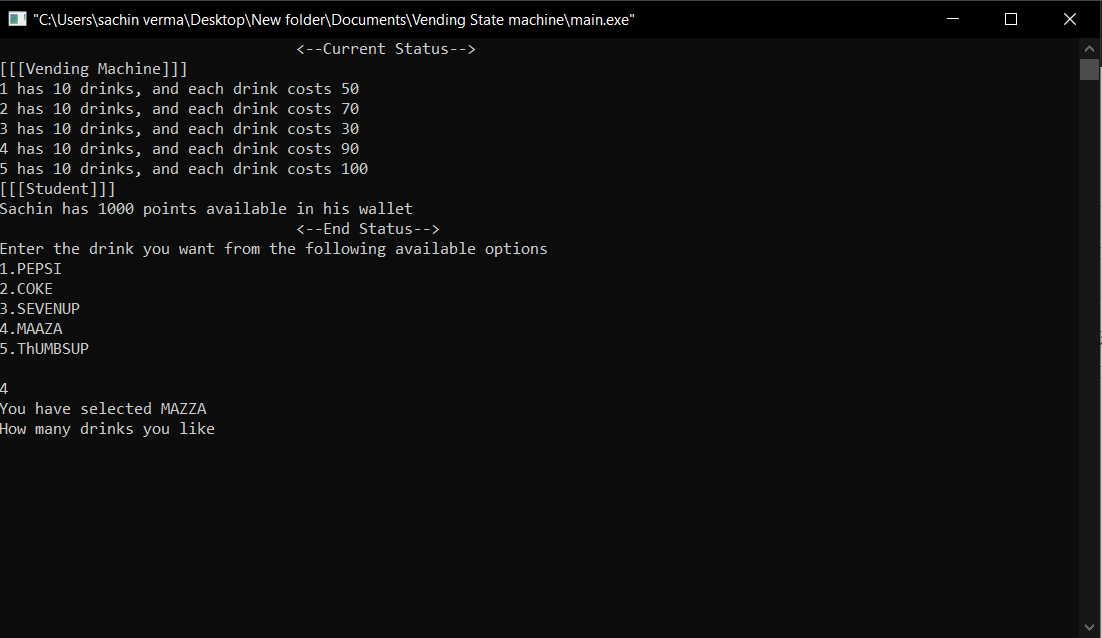 GitHub - sachincpu/Vending-Machine