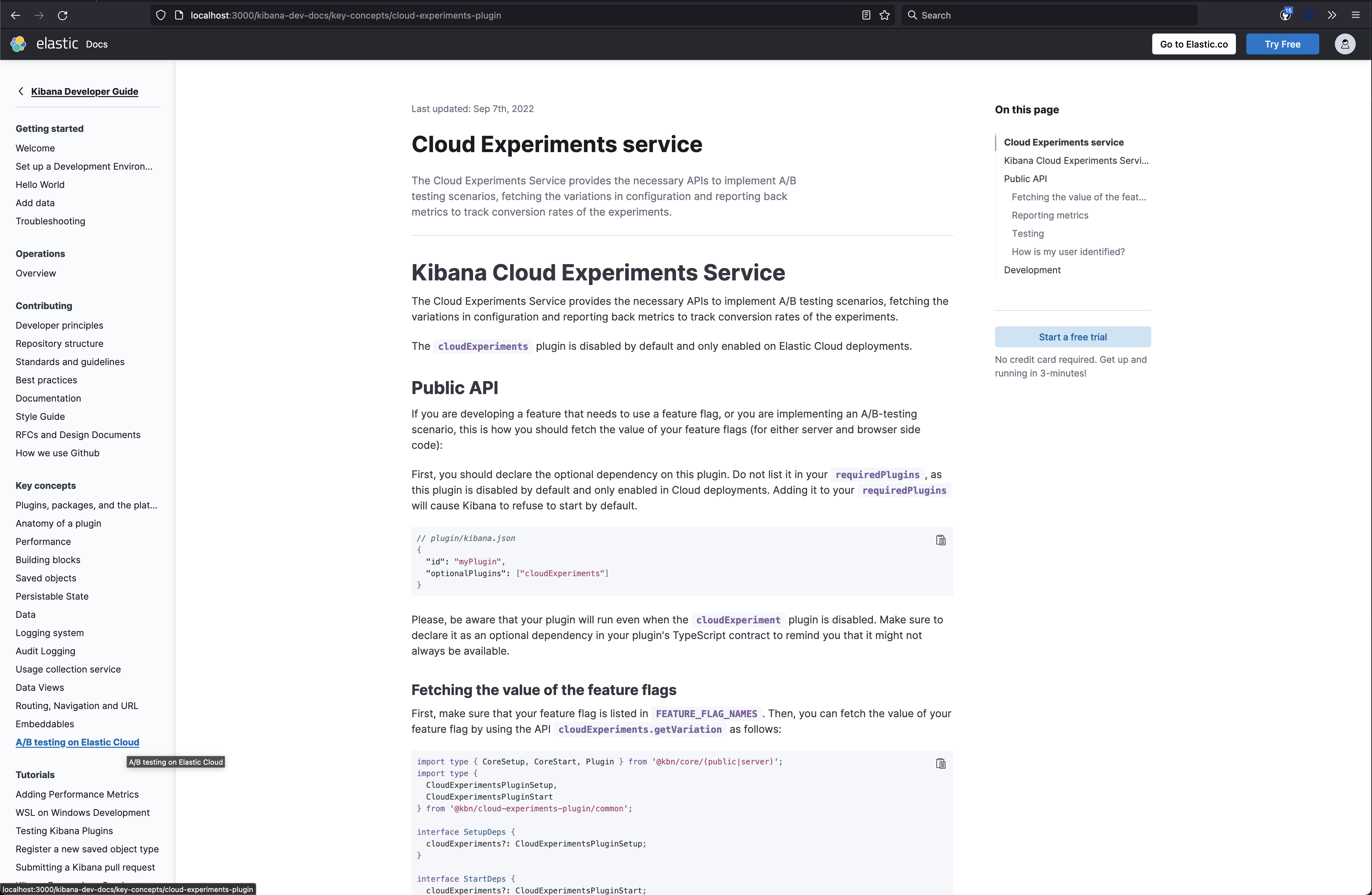 [LaunchDarkly] Promote Cloud Experiments documentation in the Dev Docs ...