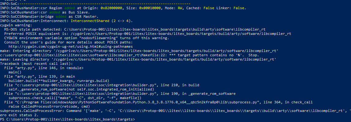 Problem with building on windows · Issue #728 · enjoy-digital/litex ...