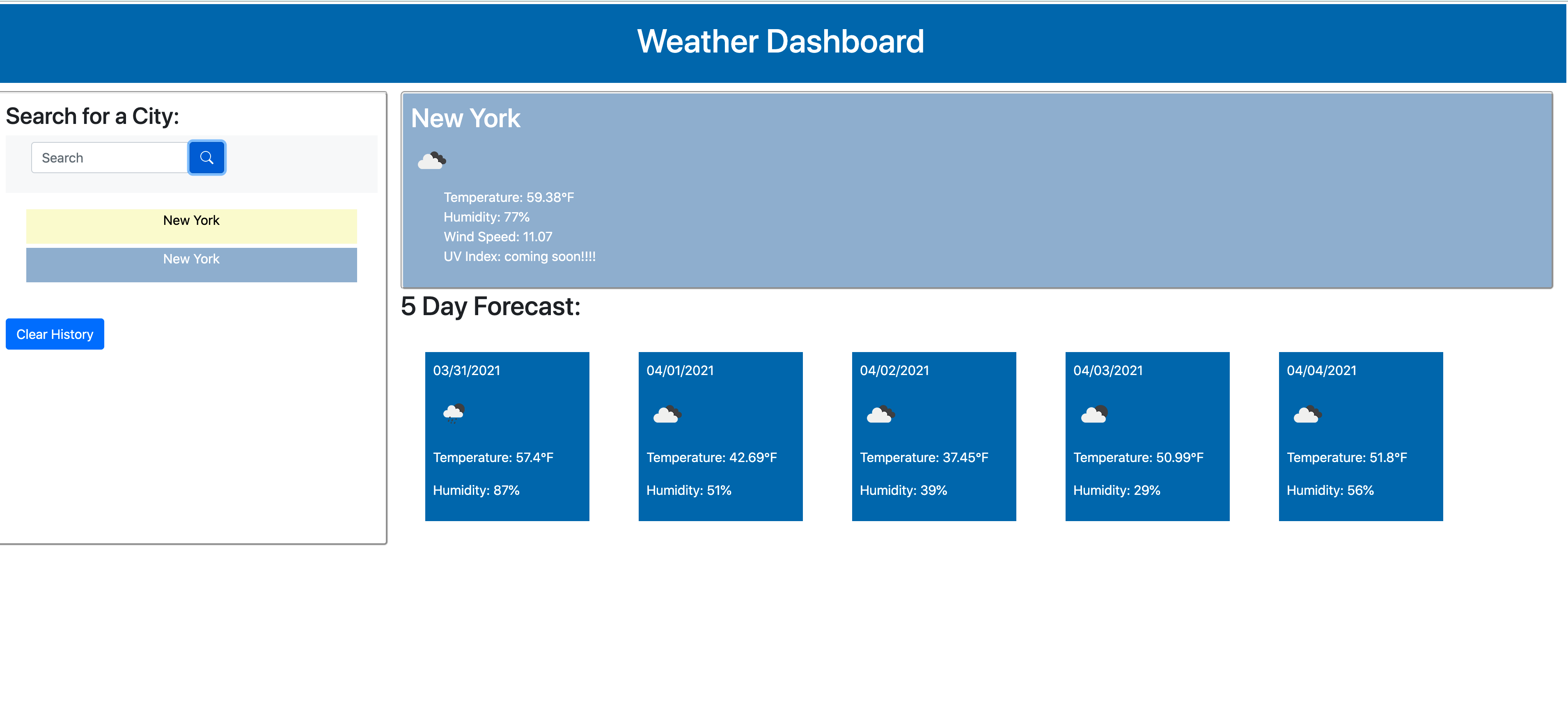 GitHub - reggiemace/weather-dashboard: Weather dashboard that runs in ...