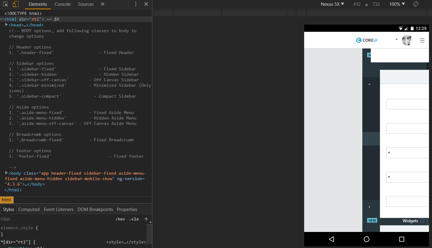How to enable rtl? · Issue #8 · coreui/coreui-free-angular-admin ...