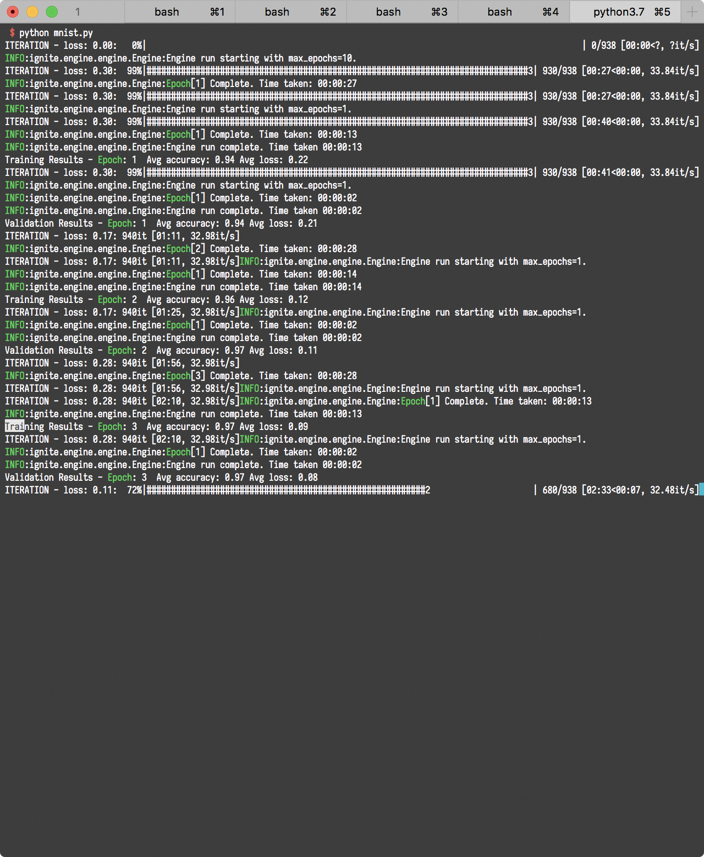 Engine run starting with max_epochs=1. · Issue #945 · pytorch/ignite ...