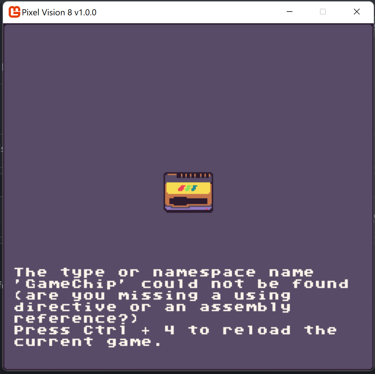 GameChip Namespace not found · Issue #533 · PixelVision8/PixelVision8 ...