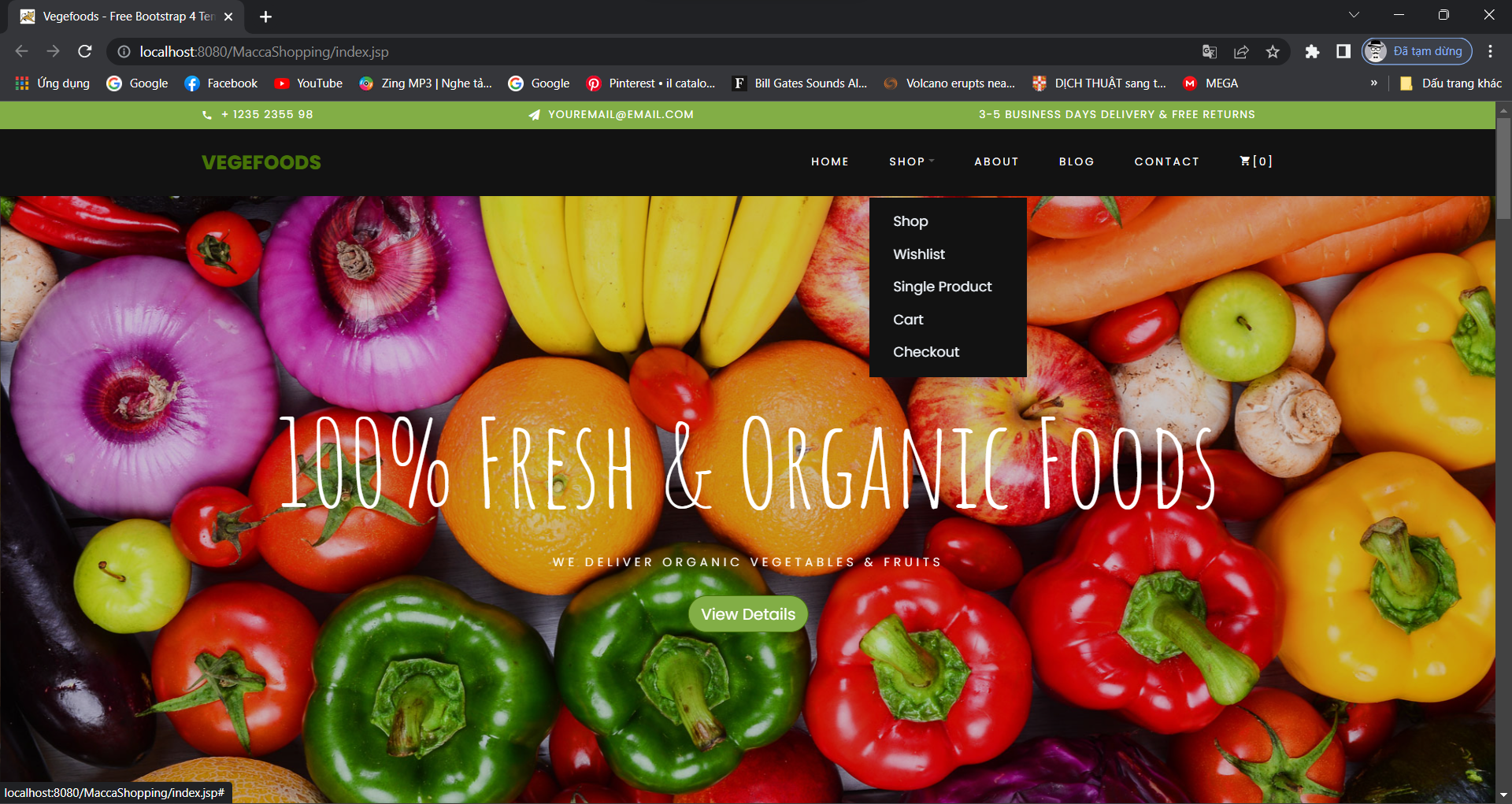 Macca Header WebApp