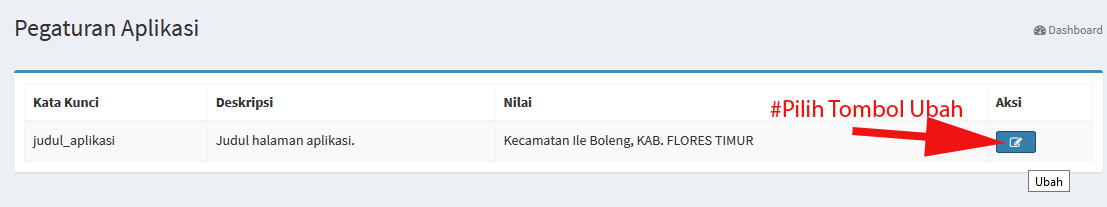 ubah apliksi