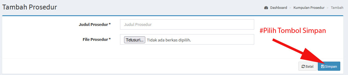 form prosedur