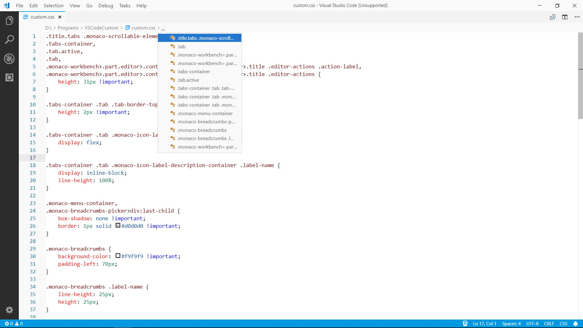 Visual imporvements · Issue #56365 · microsoft/vscode · GitHub