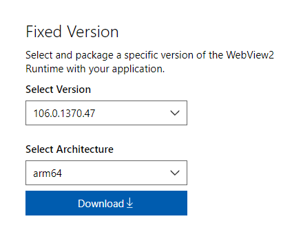 webview2 installer