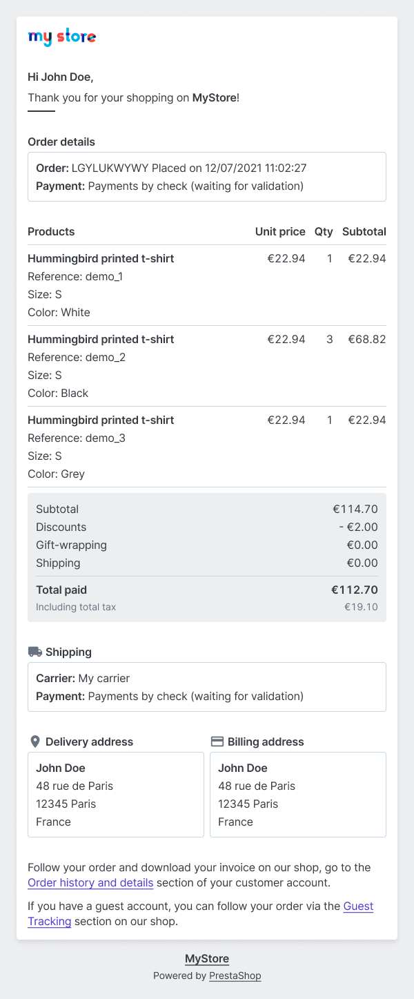 Mail - order summary · Issue #25796 · PrestaShop/PrestaShop · GitHub