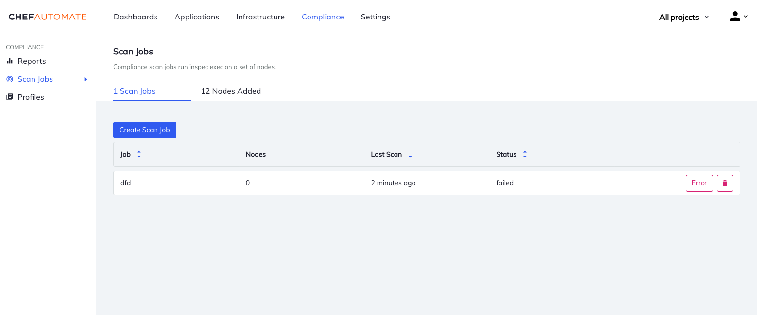 Scan Jobs consistency fixes · Issue 2437 · chef/automate · GitHub