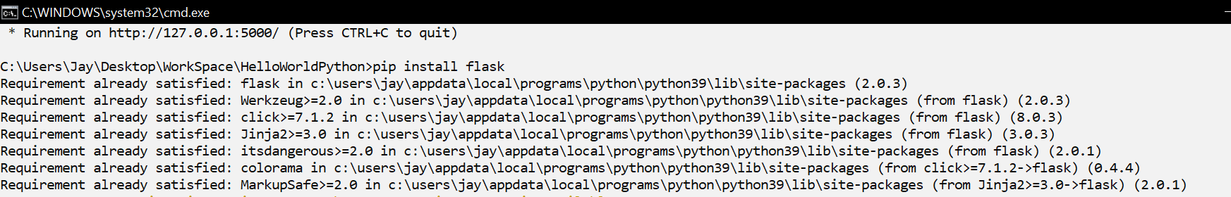 GitHub - jayadev1207/flaskHelloWorld: Hello World in Python-Flask