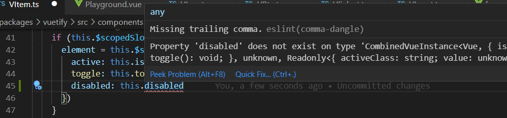 [Bug Report] Cannot disable VItem in VItemGroup · Issue #12055 ...