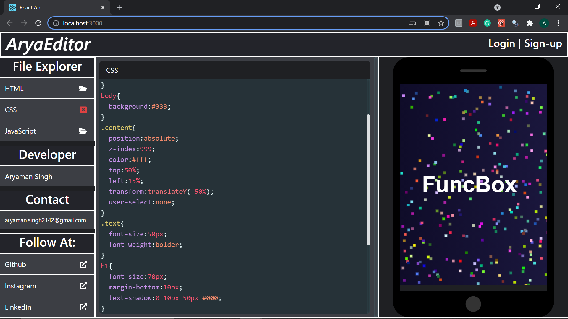 GitHub - Aryaman21/AryaEditor