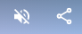 The sound and share controls, shown over the common purple background