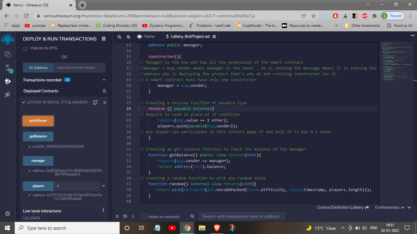 GitHub - jaimehta19/LotterySmartContract · GitHub
