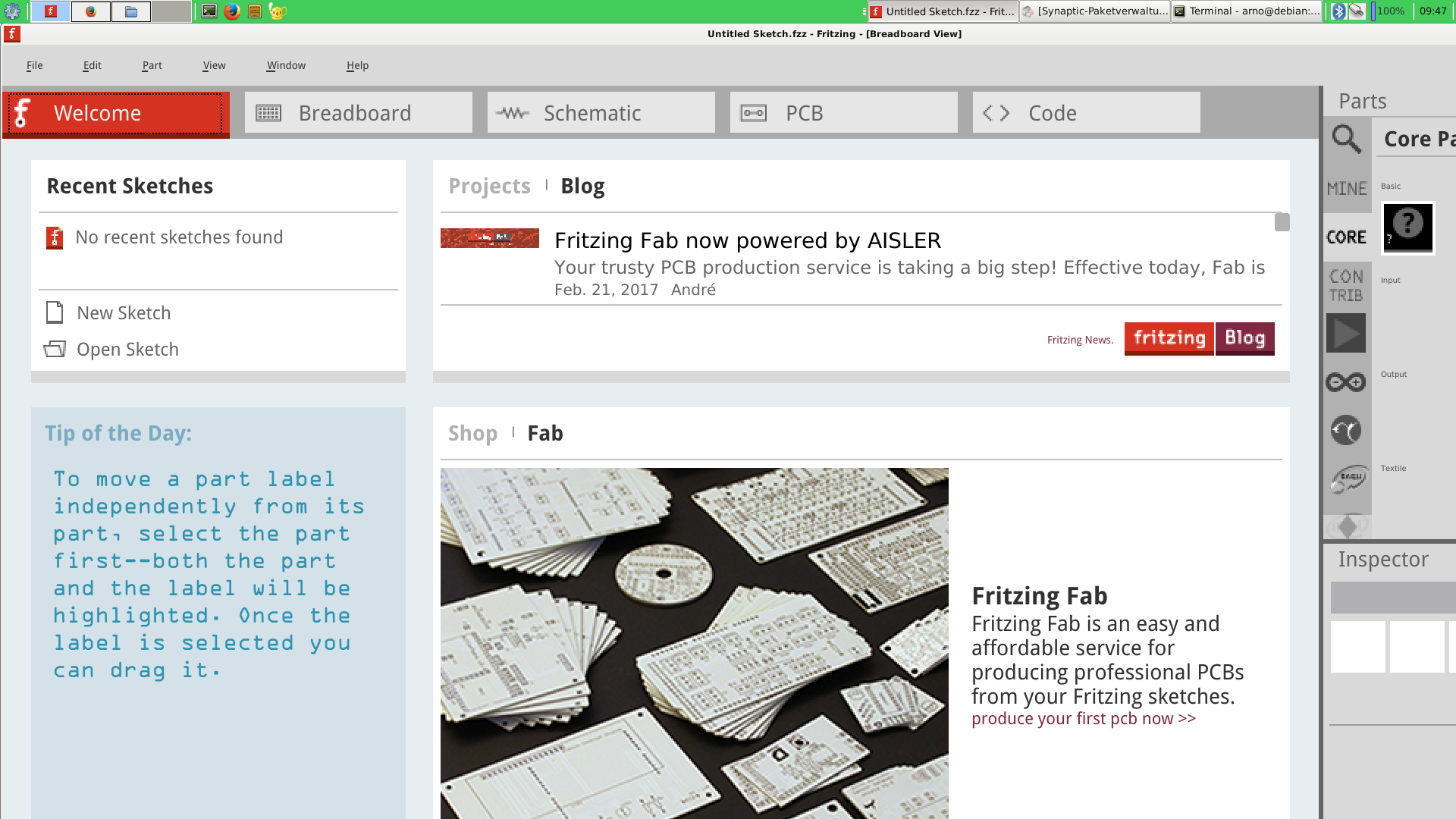 Does not work on Debian 9.2 ( Stretch ) properly · Issue #3371 ·  fritzing/fritzing-app