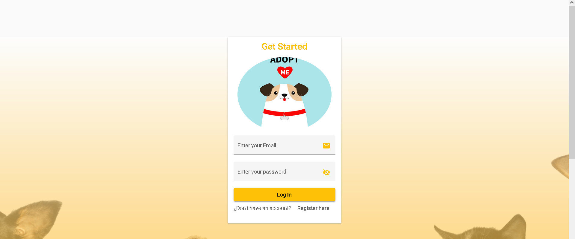 GitHub - AdoptMeYa/AdoptMeFront: Aplicación frontend programado con ...