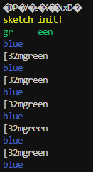 ANSI colour codes not being properly processed in serial monitor ...