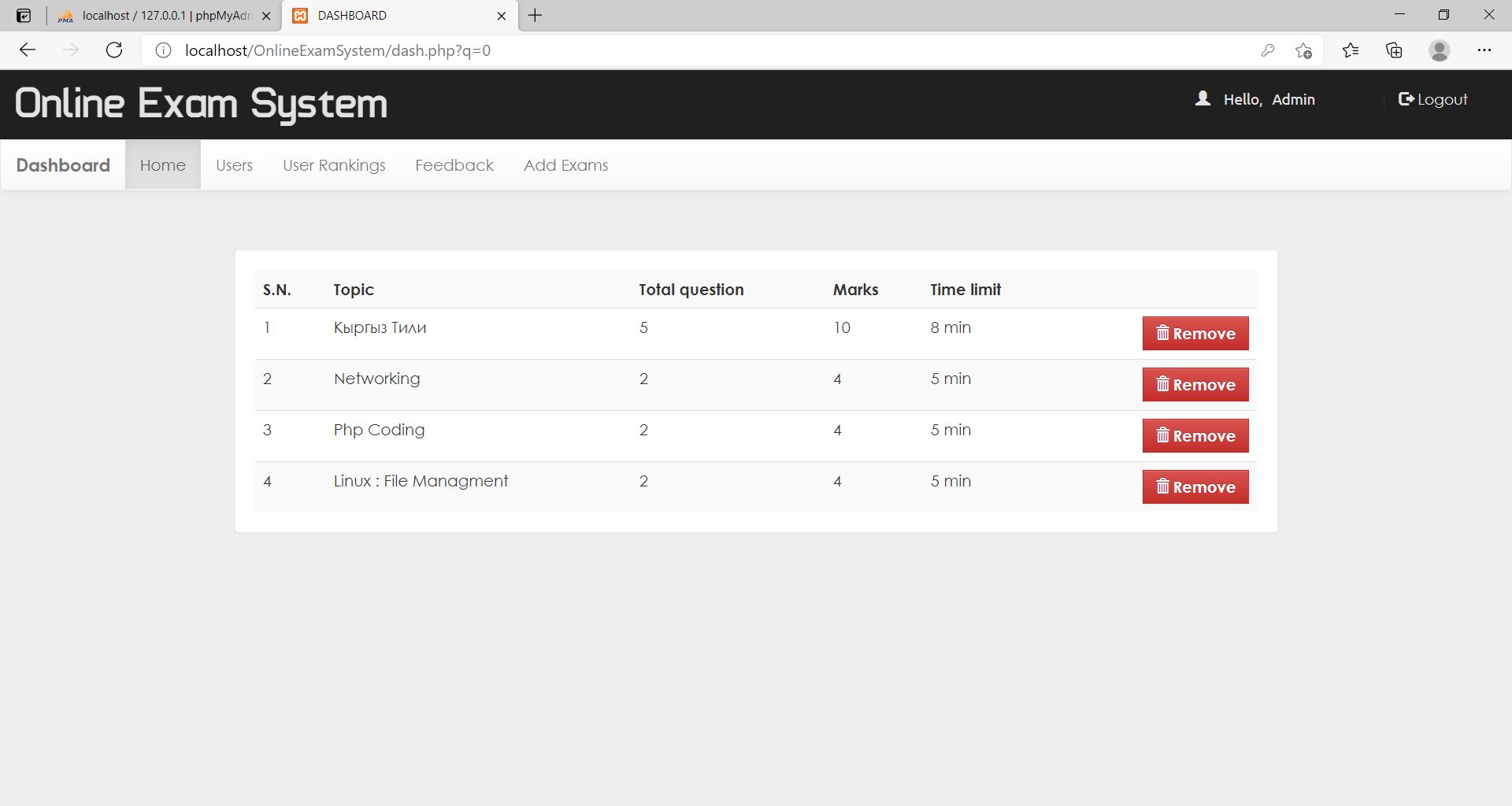 GitHub - Aiperi233/OnlineExaminationSystem