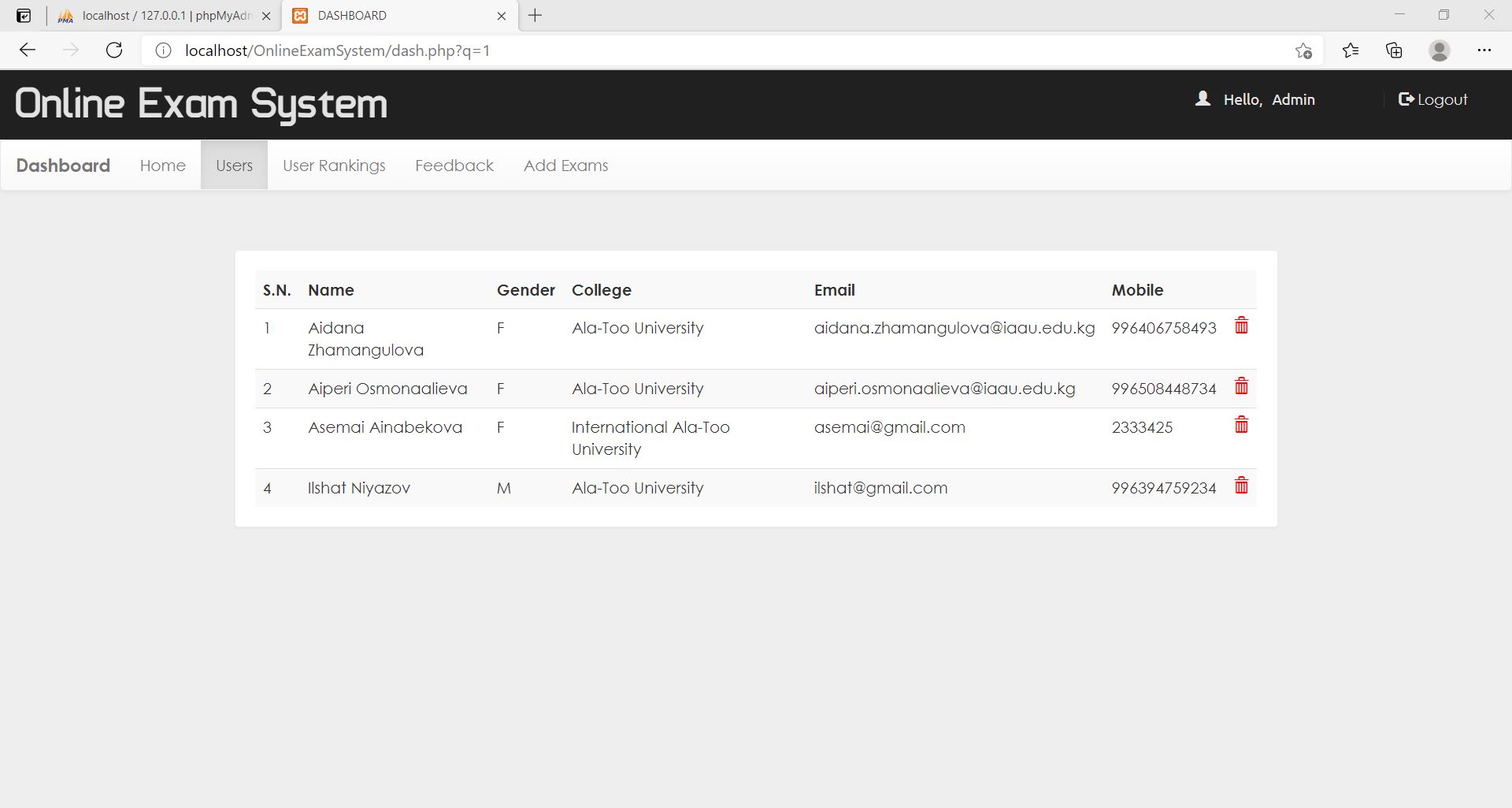 GitHub - Aiperi233/OnlineExaminationSystem