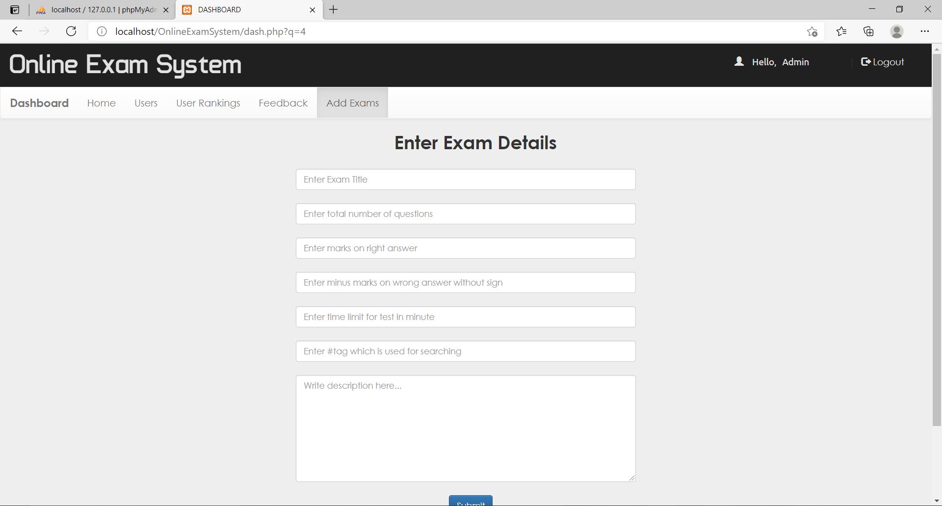 GitHub - Aiperi233/OnlineExaminationSystem