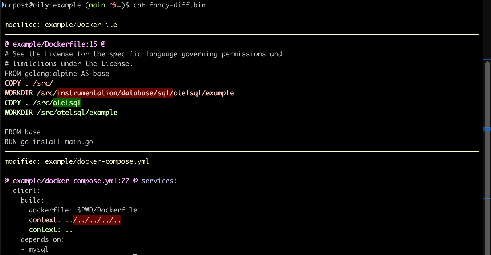 Core Not rendering 256color escapes from diffsofancy · Issue 84