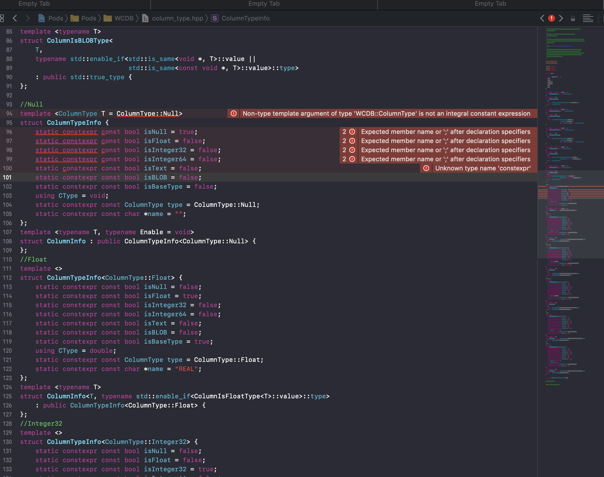 Install WCDB via CocoaPods, but build failed with xcode 11.0 · Issue ...