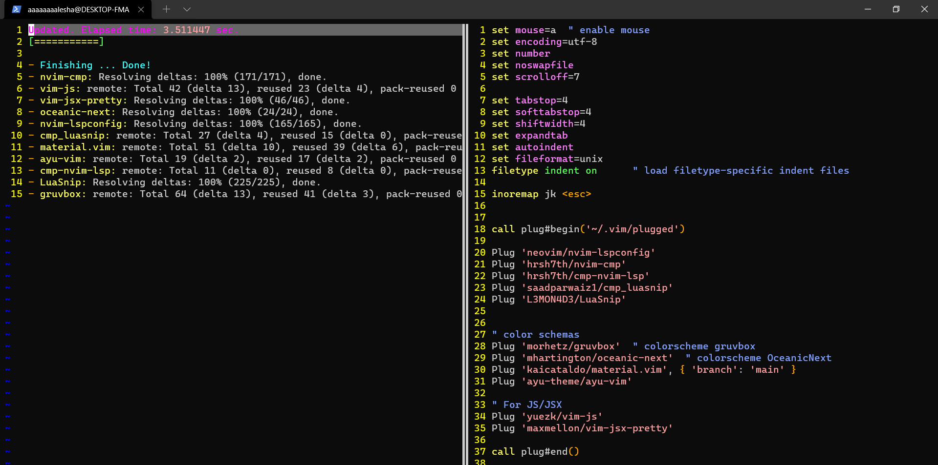 Настройка nvim для Python под Ubuntu (wsl) · GitHub