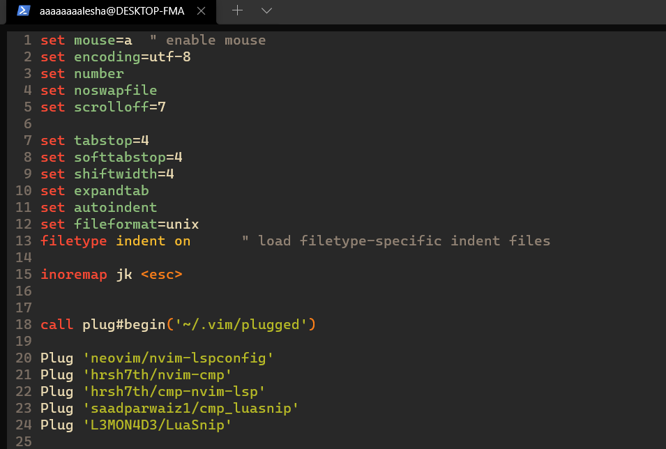 Настройка nvim для Python под Ubuntu (wsl) · GitHub