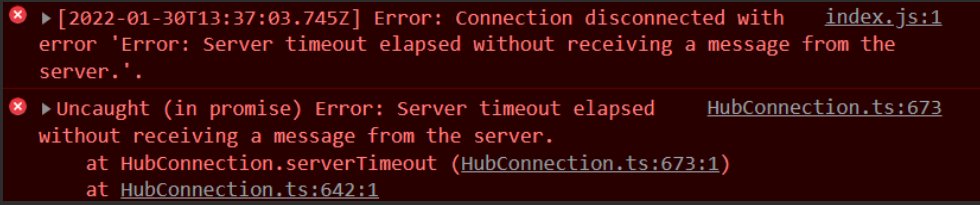SignalR can't invoke server method from client with throttled ...
