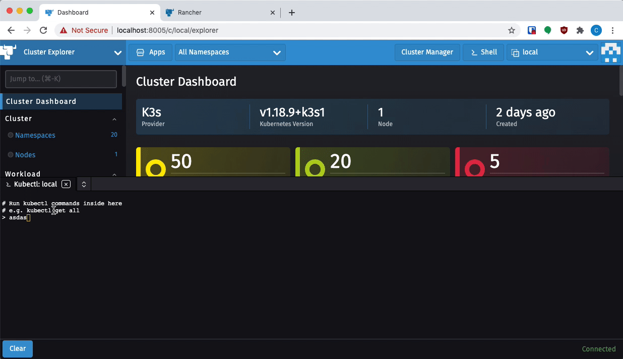 Select text highlighting is not working in kubectl shell in dashboard