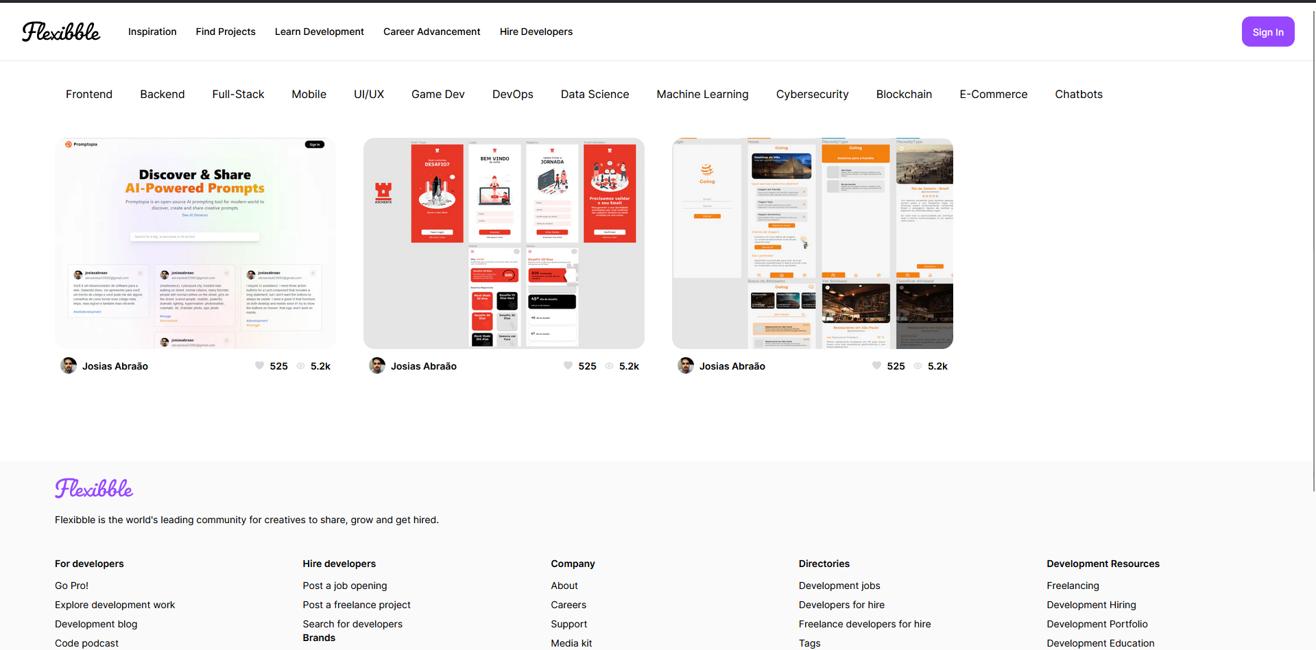 GitHub - JosiasBatista/flexibble: Project for creatives developers ...