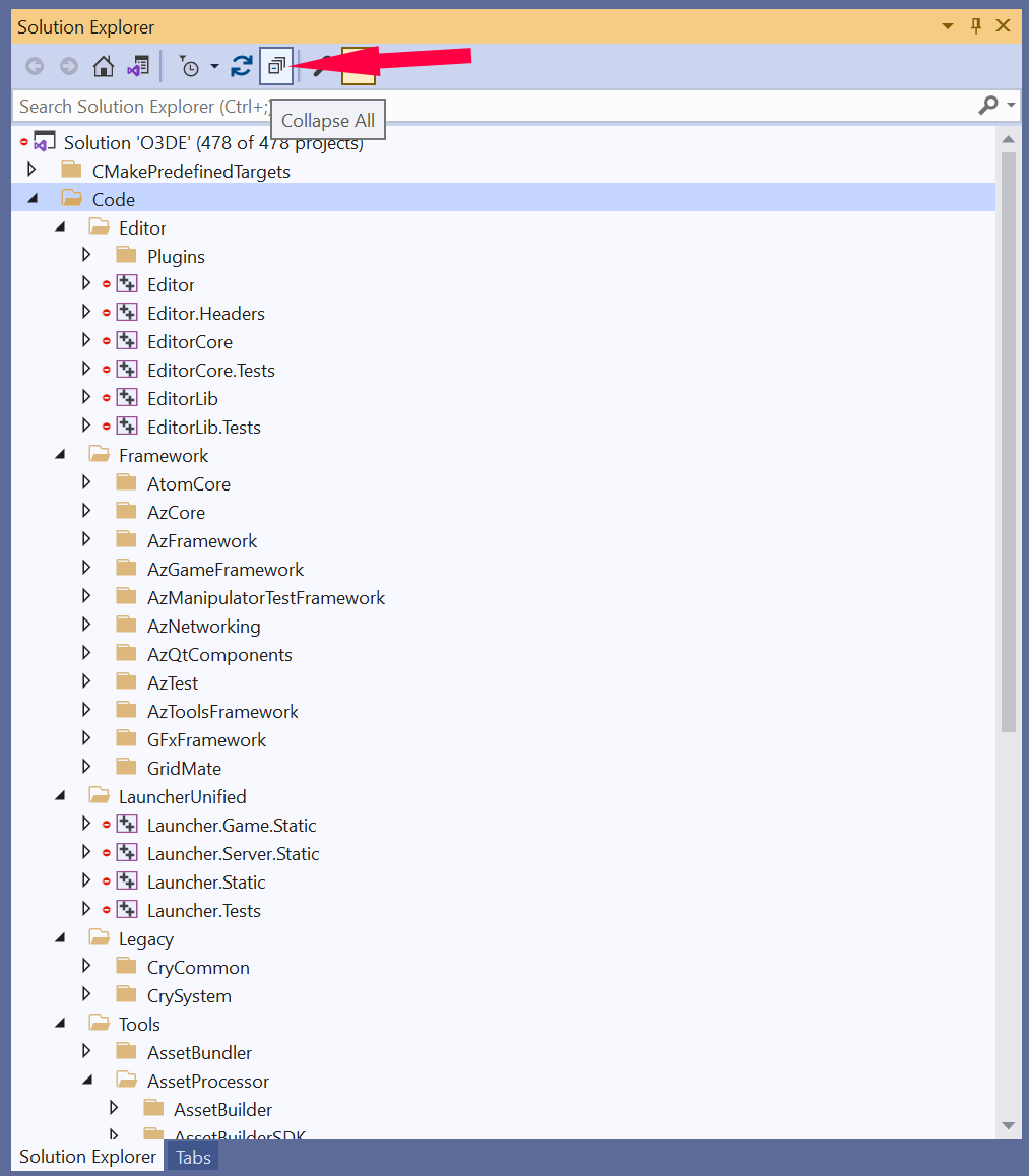 Asset Browser Collapse All · Issue #6141 · o3de/o3de · GitHub