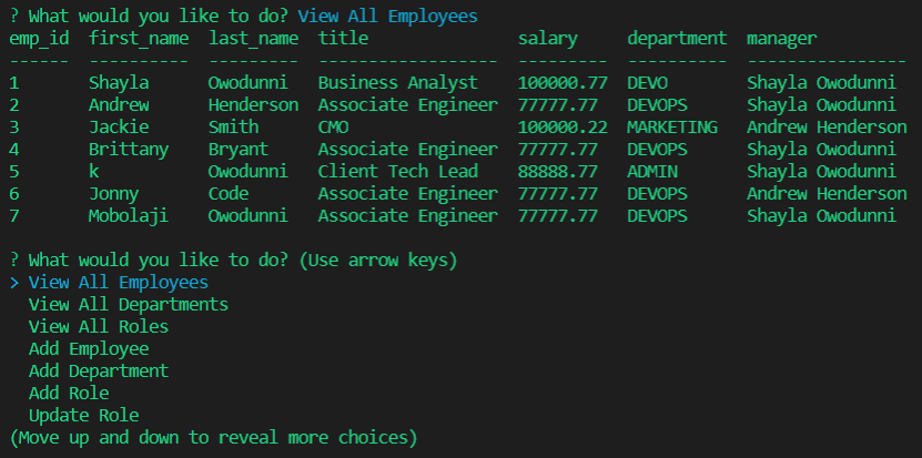 GitHub - owodu001/Employee-Tracker · GitHub