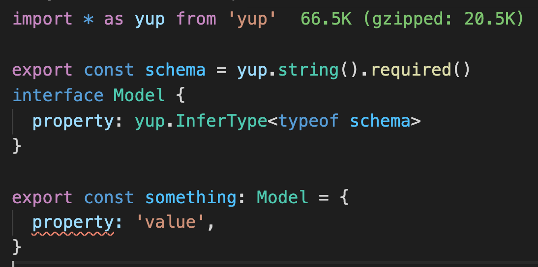 types/yup wrong inferType for yup.string().required() · Issue 48746