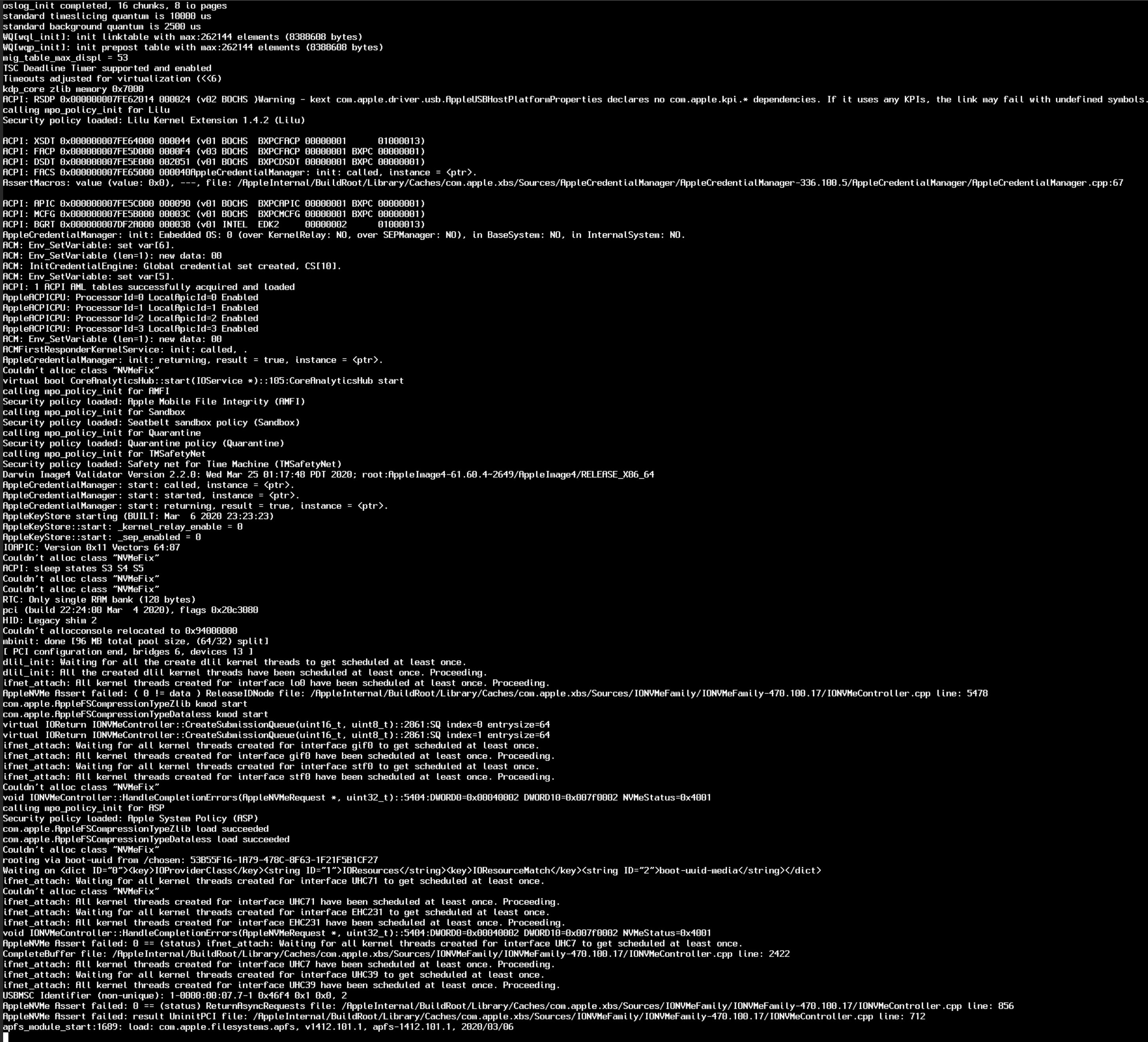 Add support for QEMU emulated NVME device. · Issue 835 · acidanthera